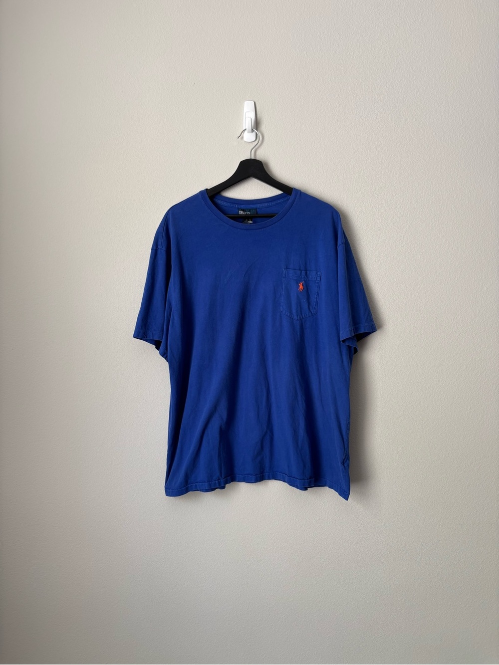 Vintage Polo by Ralph Lauren Men’s Blue Pocket T-Shirt